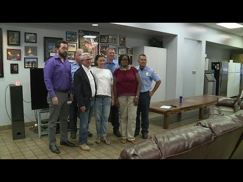 Cardiac arrest survivor thanks first responders