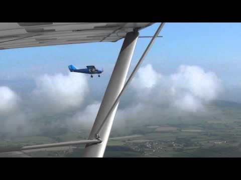 G-MYES G-CCCR formation flying over Rhyl