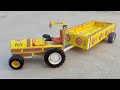How To Make A Tractor At Home From Matchbox Diy Tractor Trolley Mini Tra
