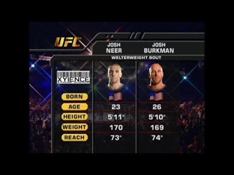 Joshua Burkman vs Josh Neer full fight