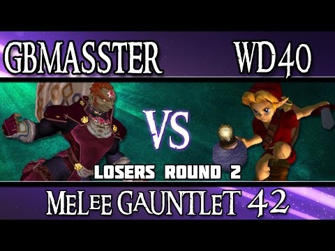 Melee Gauntlet 42 - GBMASSTER (Ganondorf, Donkey Kong) vs WD40 (Young Link)