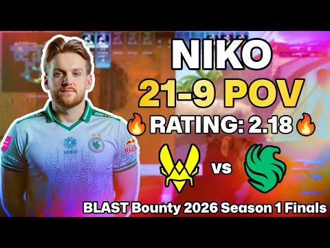 NIKO 21-9 POV vs Vitality (Mirage) | BLAST Bounty 2026 Season 1 Finals