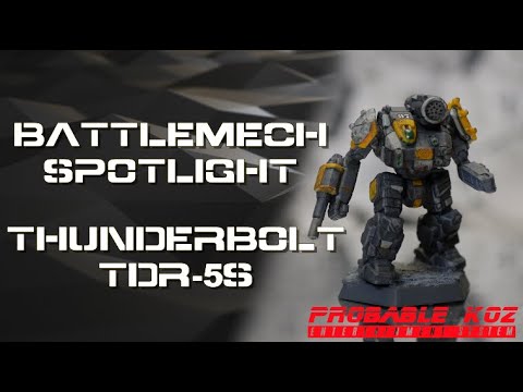 BattleTech BattleMech Spotlight - Thunderbolt TDR-5S - Inner Sphere Heavy BattleMech - 4K