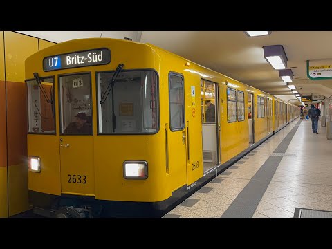 Mitfahrt auf der U7 Richtung Britz-Süd | F76E | Richard-Wagner-Platz - Ferbelliner Platz 