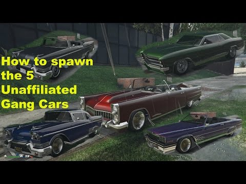 GTA V Online Unaffiliated Gang Cars