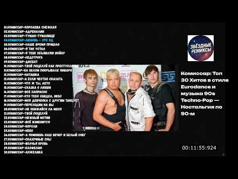 Комиссар: Топ 30 Хитов в стиле Eurodance и музыка 90s Techno-Pop — Ностальгия по 90-м