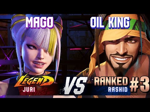 SF6 ▰ MAGO (Juri) vs OIL KING (#3 Ranked Rashid) ▰ Ranked Matches