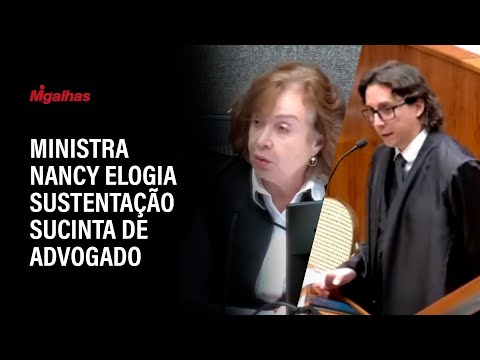 "That's what we need here," says Nancy Andrighi as she congratulates the lawyer on his oral argum...