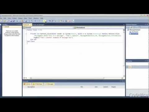 VB.NET Tutorial #2 (MessageBox Show - Example)