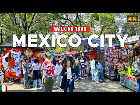 Mexico City, MEXICO - Bosque de Chapultepec in CDMX 4K Walking Tour