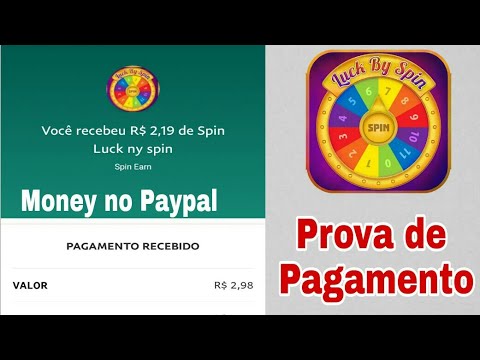 PAGOU! Lucky by Spin Ganhe Dinheiro no Paypal Girando a Roleta e Convidando Amigos