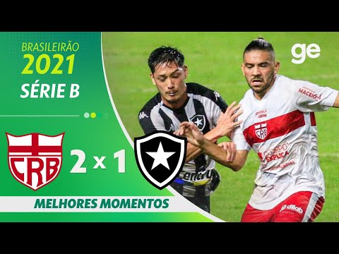 Gols e lances de CRB x Botafogo