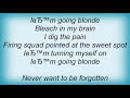 Juliana Hatfield - Going Blonde Lyrics