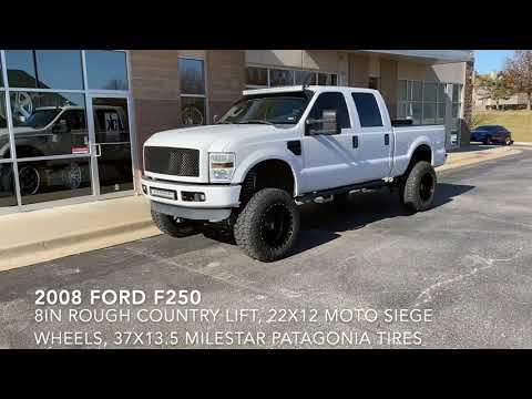 2008 Ford F250 Before and After!! Rough Country 8 inch lift Lift on 37's