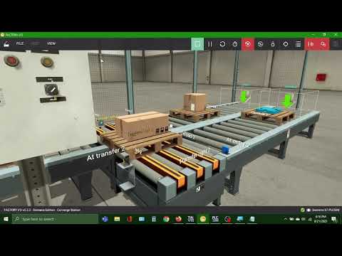 Factory io converge station via tia portal