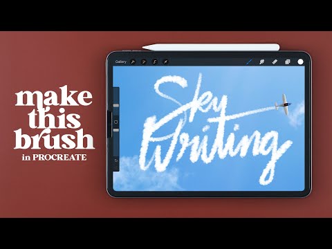 Create Sky Writing Brush in PROCREATE