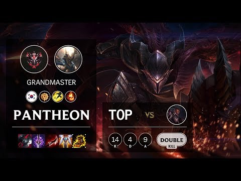 Pantheon Top vs Lucian - KR Grandmaster Patch 10.4
