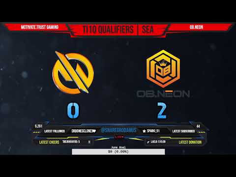 [EN] Fnatic vs Omega Esports | Motivate Trust Gaming vs OB.Neon | TI10 SEA Qualifiers | @Snaregro...
