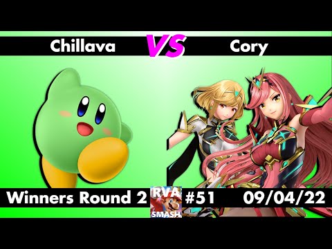 RVA Smash #51: Chillava (Kirby) vs Cory (Pyra/Mythra) - Winners R2 - Super Smash Bros Ultimate SSBU