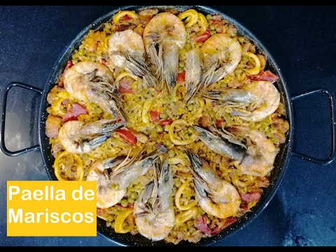 RECETA DE PAELLA DE MARISCOS | SABORES AL HORNO