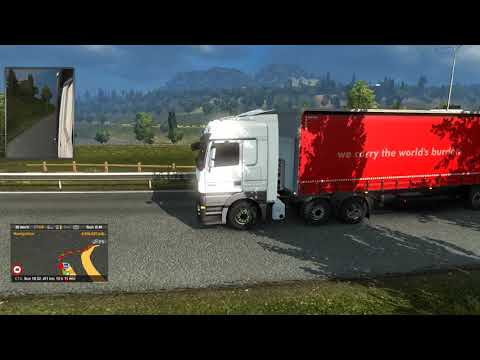 Euro Truck Simulator 2 Southampton to  Roscoff  MERCEDES ACTROS 1846