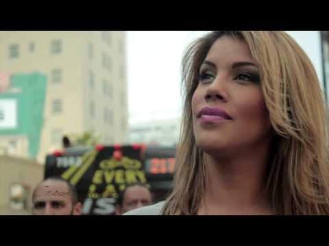 Raquel Santiago (Bad Girls Club) Takes on Street Preacher on Hollywood Blvd.