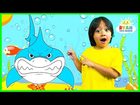 Learn about Sharks for Kids with Ryan and learn sea animals names