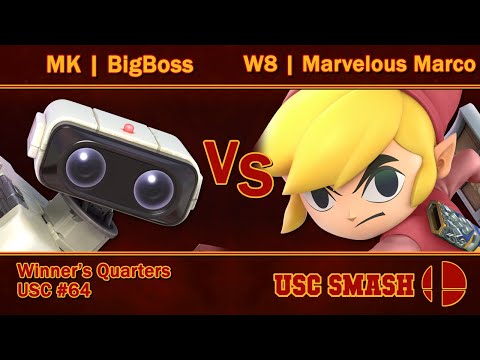 USC Smash Biweekly #64 MK | BigBoss (R.O.B.) vs W8 | Marvelous Marco (Toon Link)