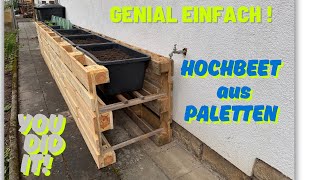 Hochbeet aus Paletten