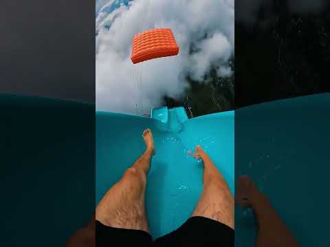 POV: You’re having a nightmare 😱🌌 Falling from a Cliff Airbag in the Sky! #POV #rdswth