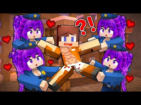 Herobrine Escapes GIRLS POLICE ACADEMY  LOVE CURSE