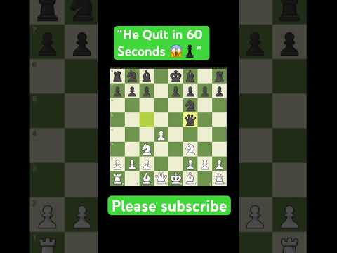 “♟️ Checkmate in 60 Seconds!? 🤯 Opponent Resigns Instantly!”
