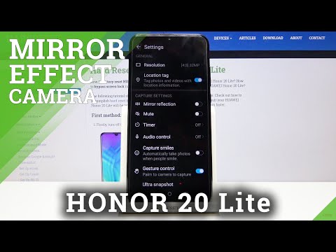 Honor 20 Lite How to Turn On / Off Camera Mirror Effect