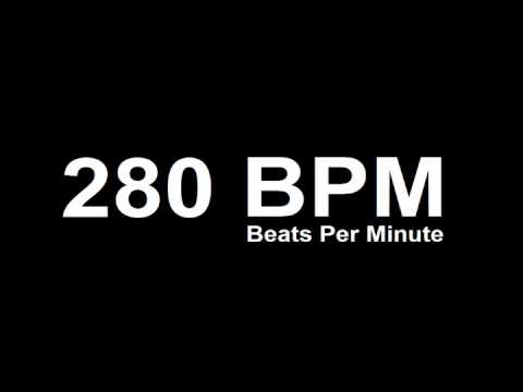 280 BPM Beats Per Minute Metronome Click Track
