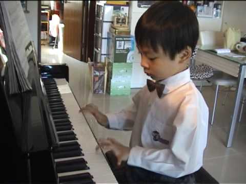 Sean - Evil Genius (4yo kid original piano composition)