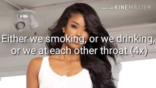 Mila J- Smoke Drink Breakup( Lyrics Video)