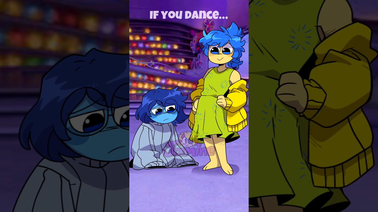 If you dance, I'll dance (My ver.) || Inside out 2 #insideout2 #animation #shorts