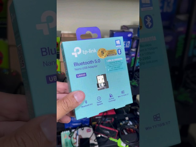 Vídeo relacionado con TP-Link UB500 Plus Adaptador USB Bluetooth 5.3 (EDR & BLE), Conexión Estable y de Largo Alcance, Compatible con Win 11/10/8.1/7, Plug & Play para computadora, portátil, Mouse, Teclado y Altavoz