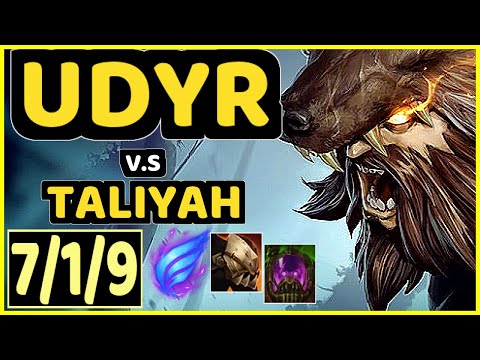 DREAD (UDYR) vs TALIYAH - 7/1/9 KDA JUNGLE GAMEPLAY - KR Ranked MASTER