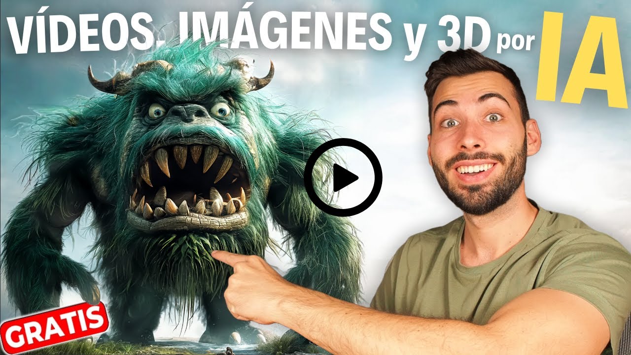 Nueva IA TODO en 1 Gratis e ILIMITADA... 📹 Crea Vídeos, Imágenes y modelos 3D