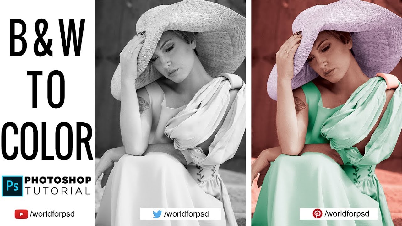 Convert black and white photo to color using Photoshop CS5