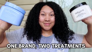 HAIR MASK COMPARISON! ADWOA BLUE TANSY MASK vs BAOMINT DEEP TREATMENT | Ashkins Curls