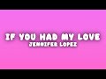Jennifer Lopez If You Had My Love Lyrics