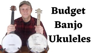 Video thumbnail for Budget Banjo Ukuleles - An In-Depth Look at the Aklot and Kmise Brands by The Four String Strummer