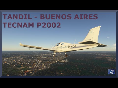 Tandil (SAUD) to Buenos Aires (SADF) | Tecnam P2002JF | MSFS 2024
