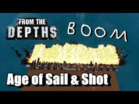 Antique Gunnery Goodness! Age of Sail & Shot - From the Depths Mod Review