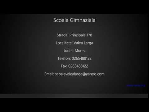 Scoala Gimnaziala Valea Larga