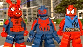 LEGO Marvel Super Heroes 2 - All Spider-Man Characters Unlocked! (Free Roam Showcase)