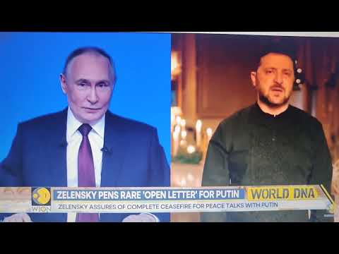 Ukrajinský prezident Volodymyr Zelenskyj napsal otevřený dopis prezidentu Vladimíru Putinovi...