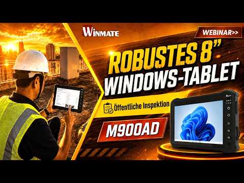 8-Zoll Rugged Tablet für öffentliche Außendienst-Inspektionen | Winmate M900AD